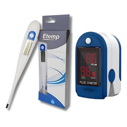 Kit de Salud – Tensiómetro + Estetoscopio + Termómetro + Oxímetro - Imagen 2
